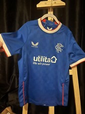 Maillot foot / foot domicile Rangers 2022 - Castore - enfant taille JM BNWT