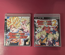 Dragon Ball: Raging Blast 1 & 2 PS3 with Complete Cases & Manuals - Tested