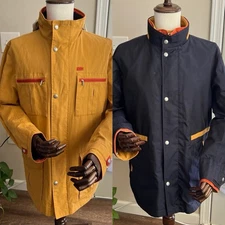 Ermenegildo Zegna Twin D.d.M. Reversible Jacket Men's 50|Medium Dark Yellow Blue