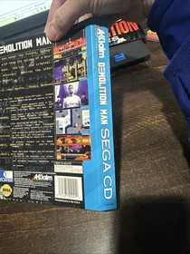 Sega CD Back Cover Art Only Demolition Man Watar Damage 