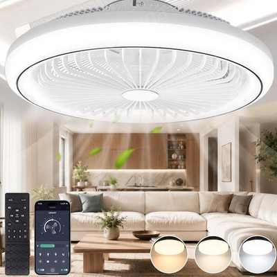 LED Deckenventilator Ventilator Lüfter Deckenlampe Beleuchtung mit Fernbedienung