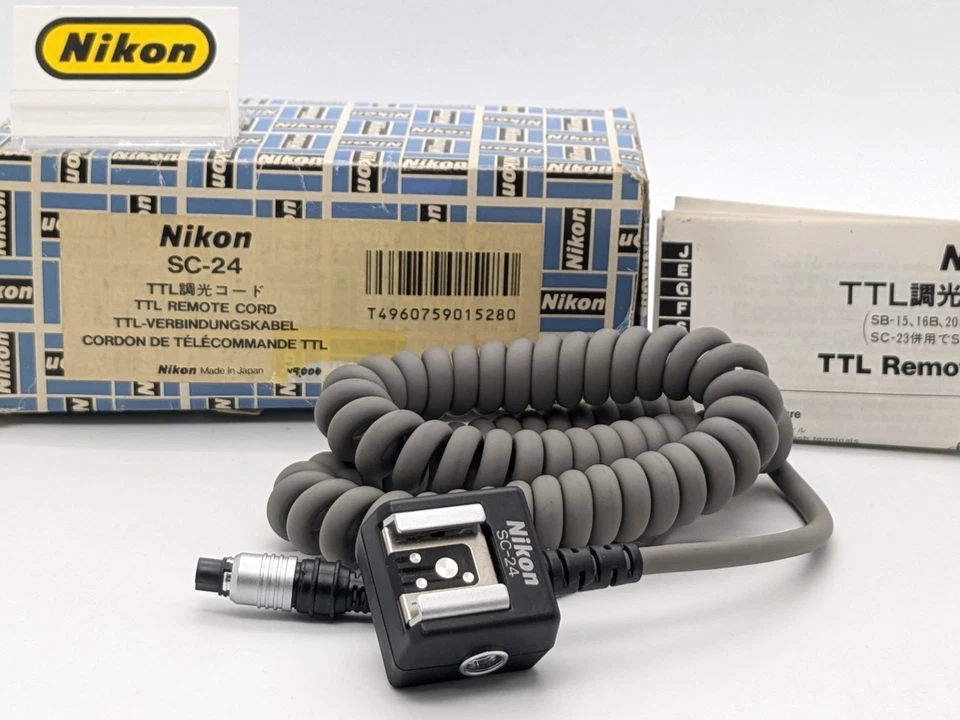 [Unused in Box] Nikon SC-24 TTL Remote Sync Cord Cable for Speedlight from Japan - Image 2 of 4