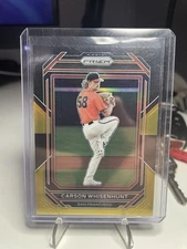 2023 Prizm Baseball Carson Wisenhunt Black Gold /5 Call Up!! No.173 Rookie