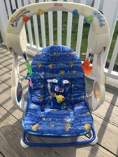 Vtg Fisher Price Ocean Wonders Aquarium Take Along Travel Swing Tested/ Working