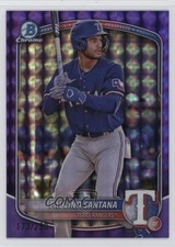 2025 Bowman Chrome Prospects Purple Geometric Refractor Paulino Santana 1i7n