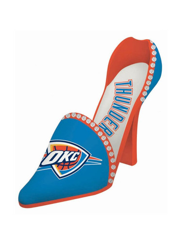 Oklahoma City Thunder Wine Bottle Holder Decorative Shoe - Thumbnail 3