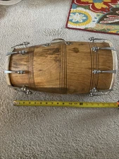New Dholak Drum~Bolt Tuned~Hand Made Special Skin~Natural Wood. No Paint