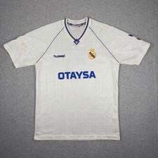 Vintage Real Madrid 1990-1991 Otaysa Hummel Home Jersey #5 Manuel Sanchís XL