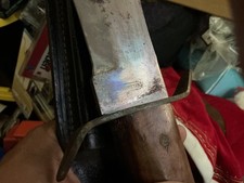 Large Wood Handle Bowie Knife with Sheath - Made in Pakistan