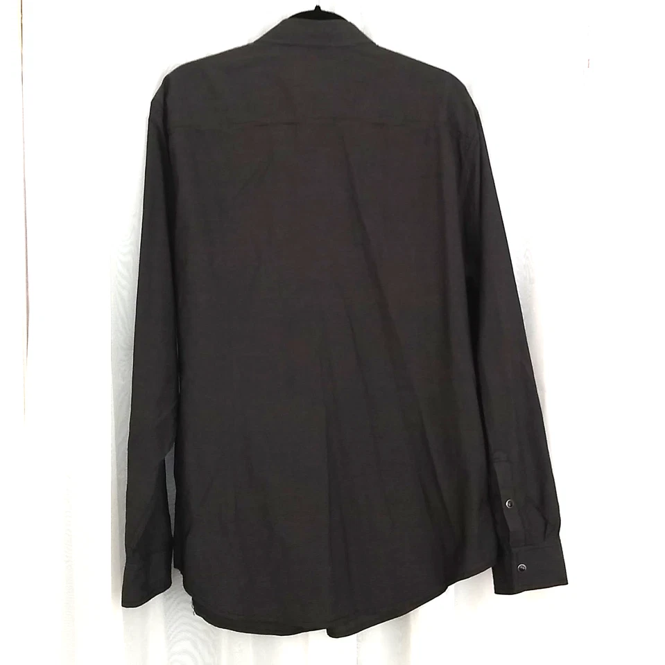 Camisa de vestir HELIX para hombre negra a rayas occidental XXL Foto 3 de 4