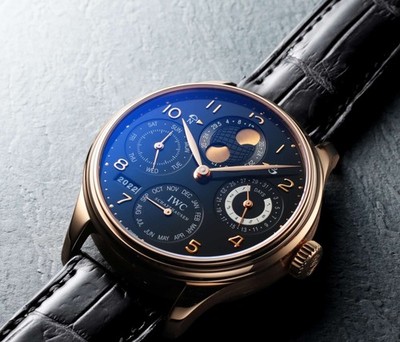 IWC IW502119 Portuguese Perpetual Calendar Double Moon 'Sable Noir' Edition 18kt