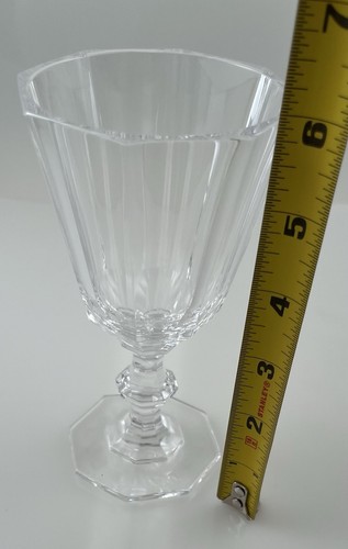 Villeroy & Boch ROYALE 8 Sided Crystal Claret 6" Wine Glass. Signed - Picture 3 of 5