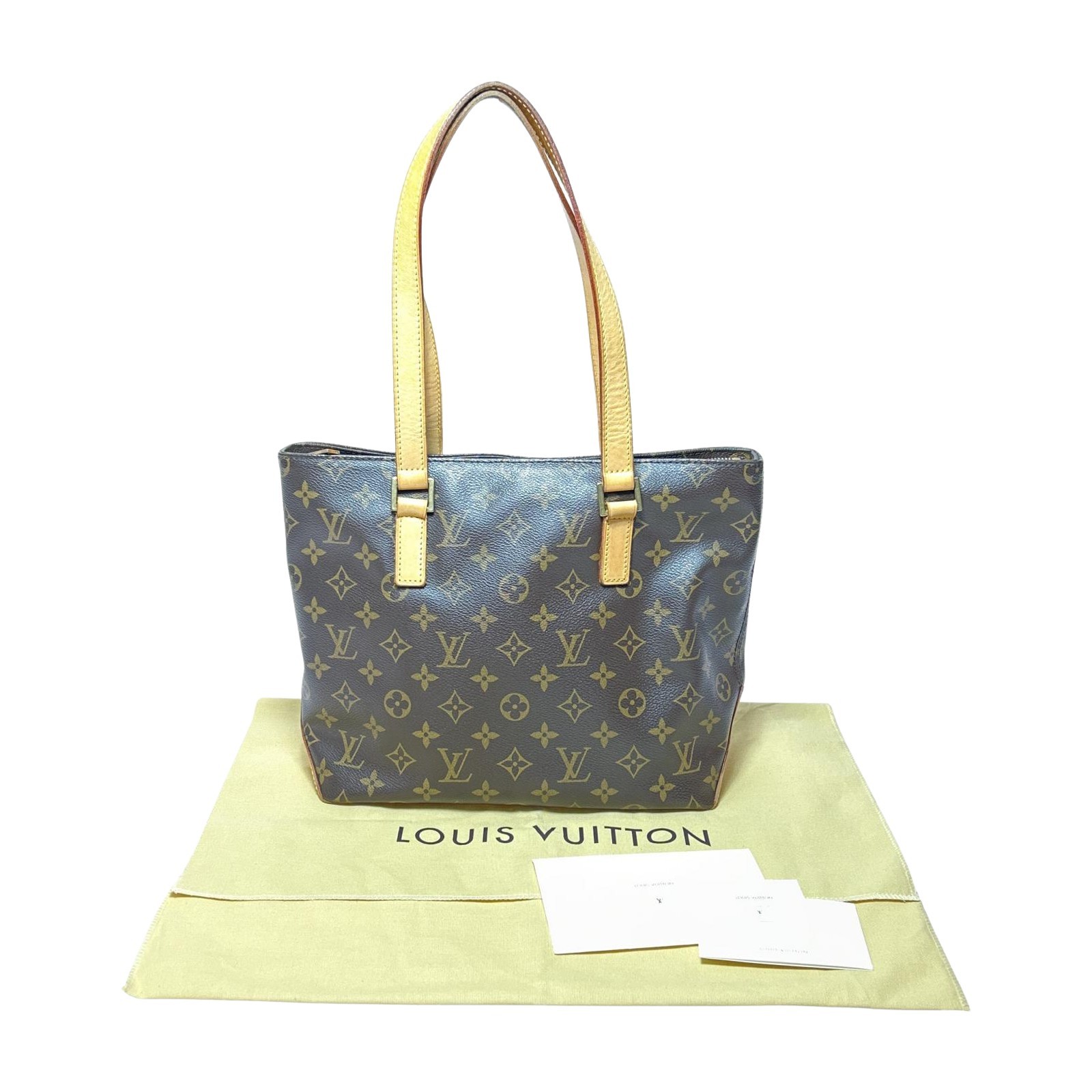 LOUIS VUITTON Monogram Cabas Piano Tote Bag in Brown M51148