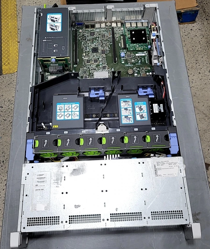 CISCO SYSTEMS UCS C240 M4 UCSC-C240-M4L 12x3.5" Server E5-2620 V3 24GB SEE NOTES - Image 2 of 4