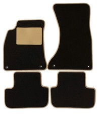 Fußmatten Set Autoteppiche für Audi A5 (8TA) Sportback 2009 2016 mit Beige Rand