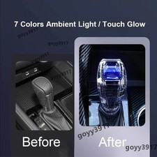 7 Colors Led Light Crystal Shift Knob Handle For Honda Accord 2003-2026 Civic