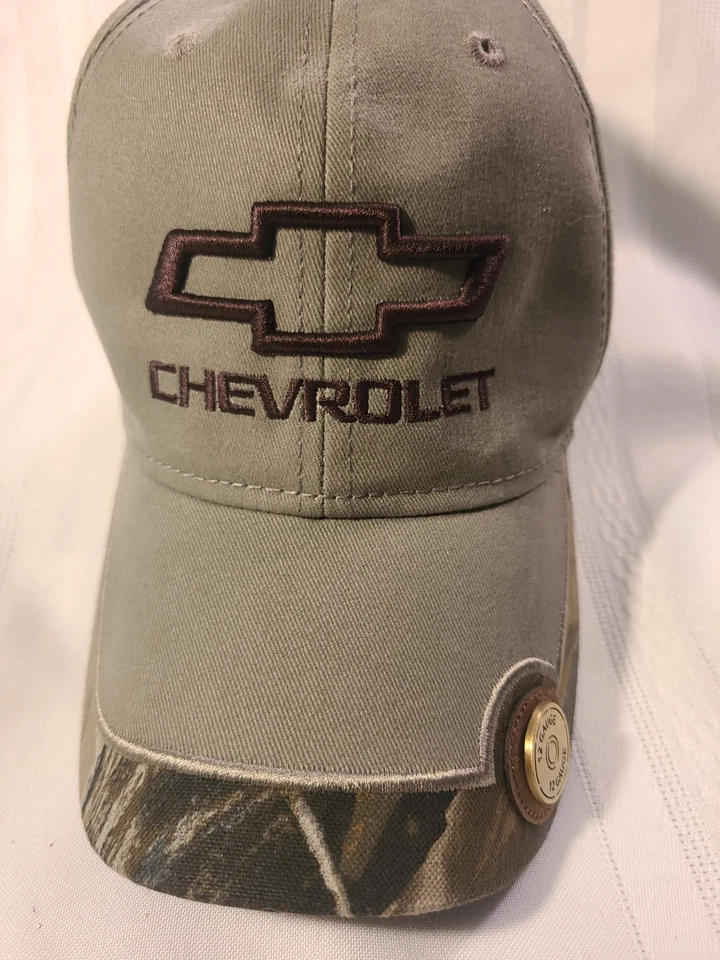 Chevrolet Chevy Camouflage 12 Gauge Baseball Strapback Mütze Kappe gesticktes Logo - Bild 1 von 4