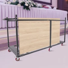 Folding Table Rack Dolly Cart W/ Casters Max 8 Round Table 12 Folding Table