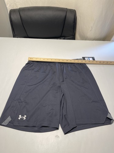 Boys' Under Armour Locker Shorts Dark Gray Loose Fit New - Picture 4 of 6