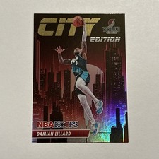 Damian Lillard 2023-24 Hoops City Edition Holo Foil Insert #10 Trail Blazers 