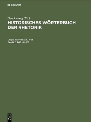 Gregor Kalivoda (u. a.) | Pos - Rhet | Buch | Deutsch (2005) | VI | De Gruyter