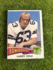 Larry Cole 1975 Topps #229 Dallas Cowboys Vintage Card