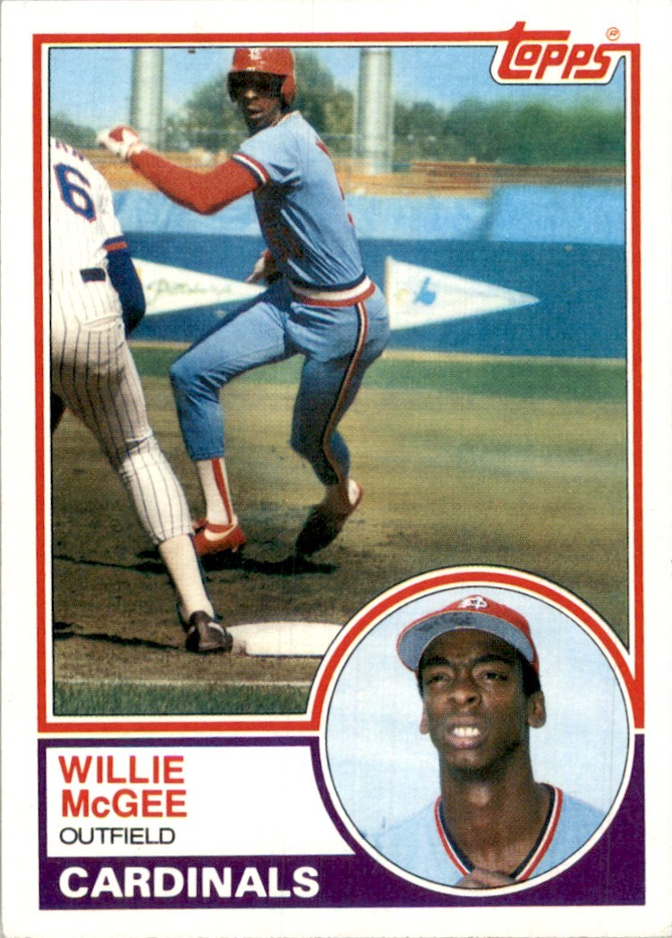 1983 Topps Willie McGee Rookie St. Louis Cardinals #49