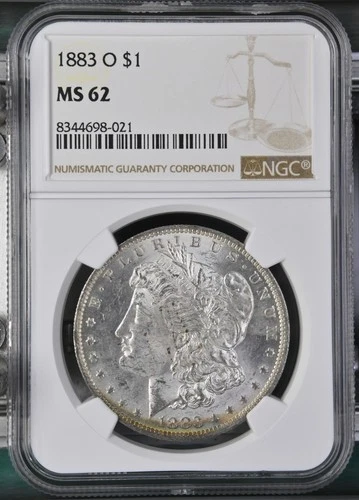 1883-O Morgan Dollar NGC Certified MS62