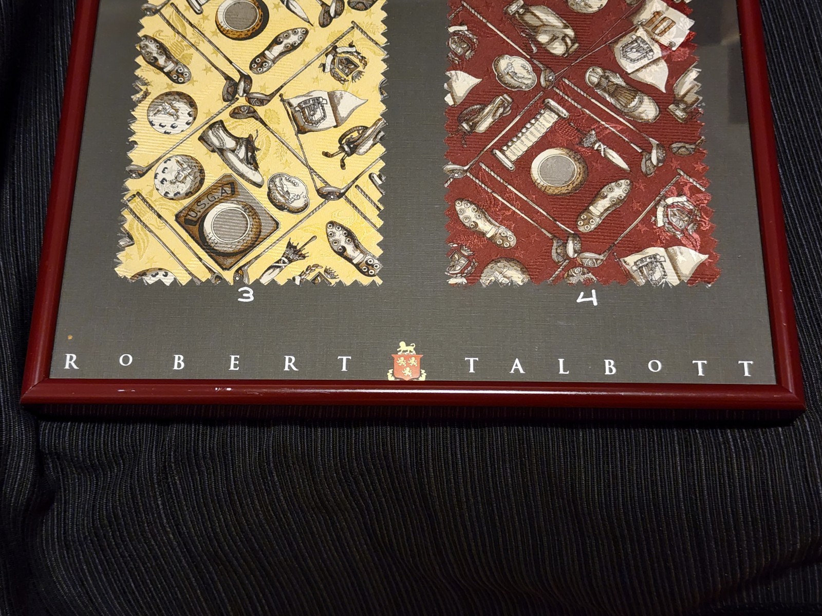 Robert Talbott Framed 100% Silk Tie Sample Swatch… - image 3