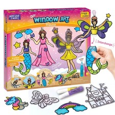 Window Art Suncatcher Kit for Kids  Creative Craft Gift for Ages 6-12