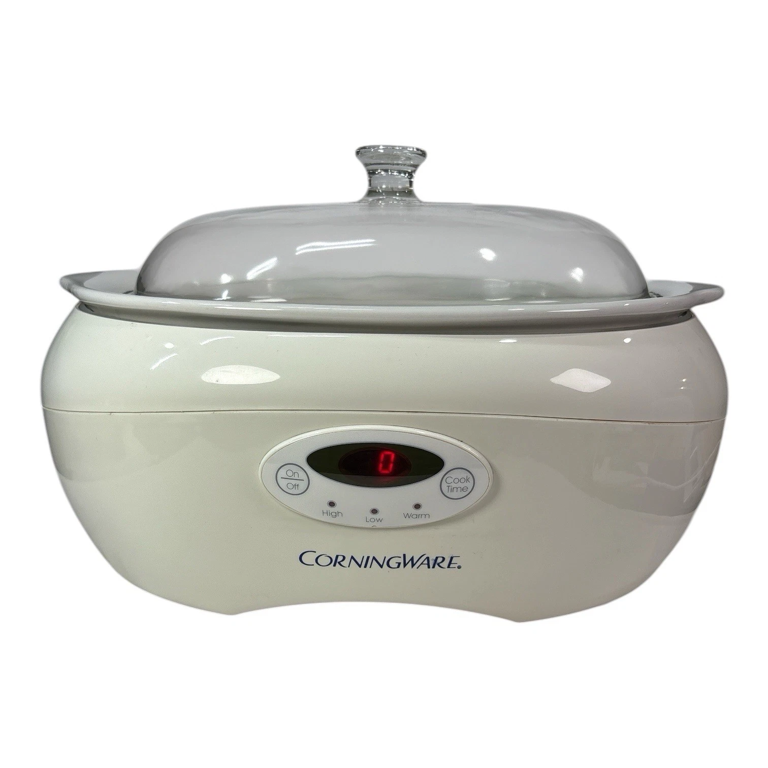 Corning Ware SC-60 Electric 6 Quart Digital Crock Pot Slow Cooker w/ Carry Case