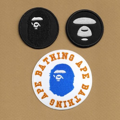 A Bathing Ape BAPE Embroidered Iron-on Patch bestickt Thermoaufkleber oder zum Aufnähen