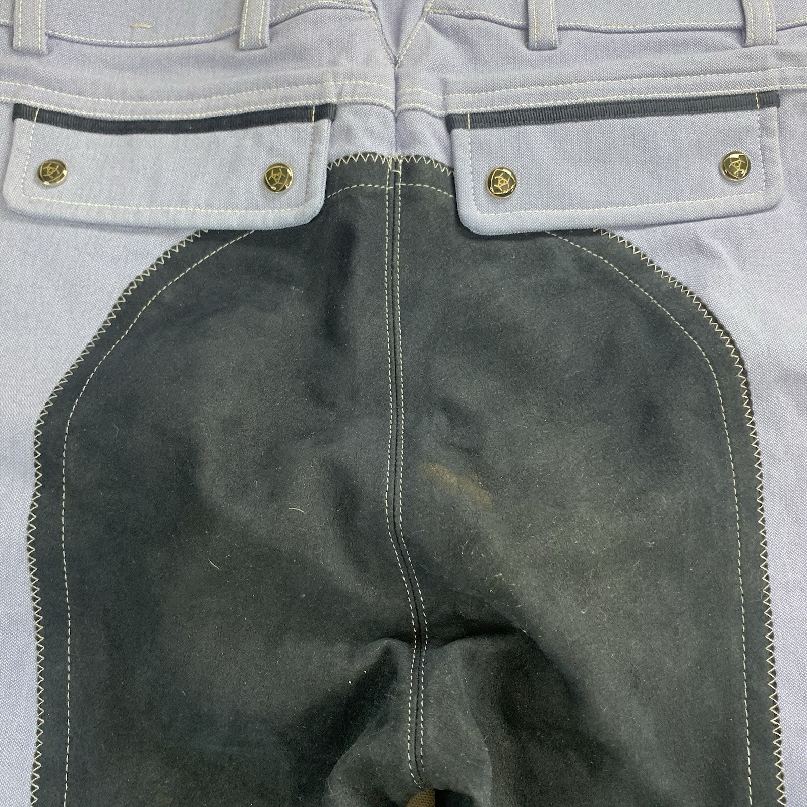 Ariat Pro Series Pants 26R Blue Equestrian Riding Slim Padded Activewear