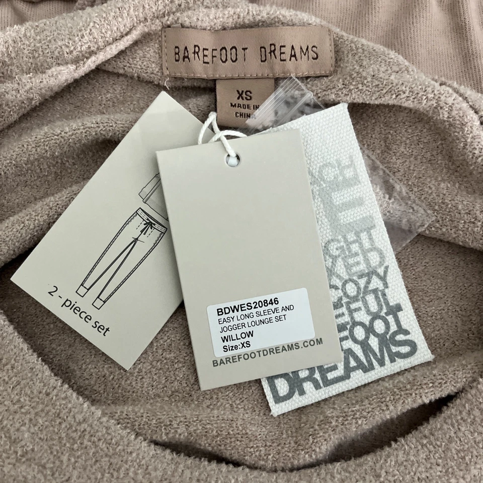 Barefoot Dreams CozyChic Ultra Lite Top w/Malibu Pant Lounge Set Sz XS A453890 - Image 3 of 4