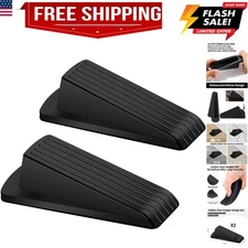 s, 2 Pack  Rubber s for Bottom of Door Security Rubber, Wedge for Carpet Heav...