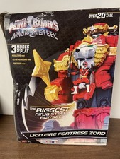 Open Box/new Bandai Power Rangers Ninja Steel Lion Fire Fortress Zord Playset