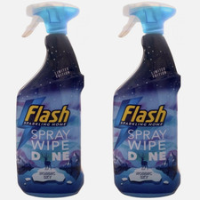Flash Spray Wipe Done Multipurpose Cleaner Nordic Sky 2x 800ml 5.93 per litre