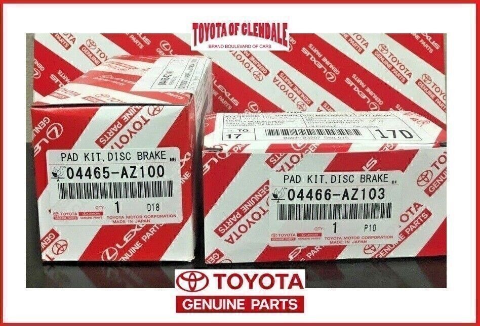 TOYOTA SEQUOIA 2004 - 2007 OEM FRONT+REAR BRAKE PADS GEN 04465-AZ200/04466-AZ203