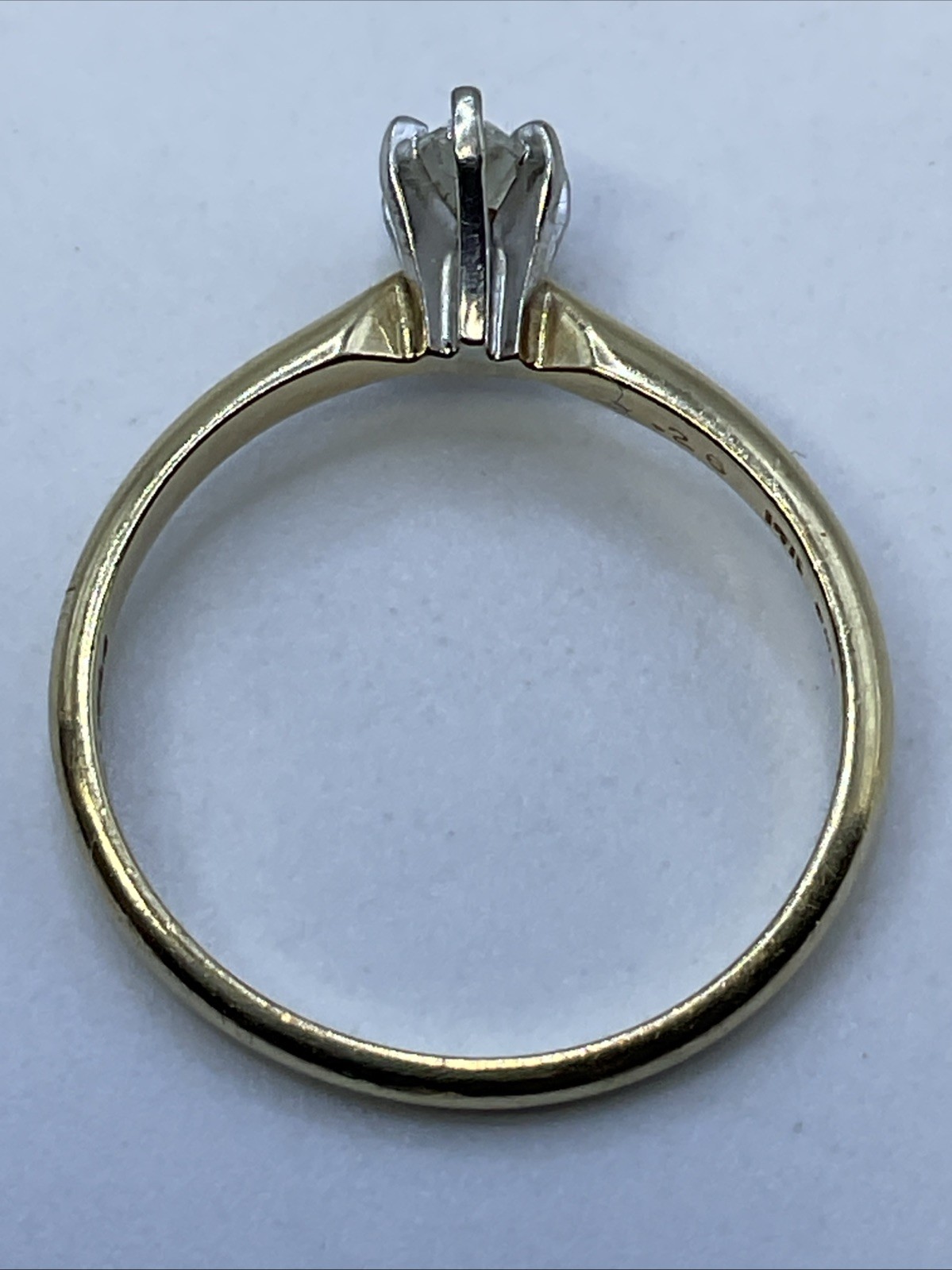 BEAUTIFUL Engagement Ring Solid 14K Two Tone Gold… - image 18