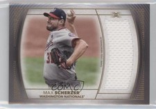 2021 Topps Definitive Collection Jumbo Relic 46/50 Max Scherzer #DJR-MSC 0b2