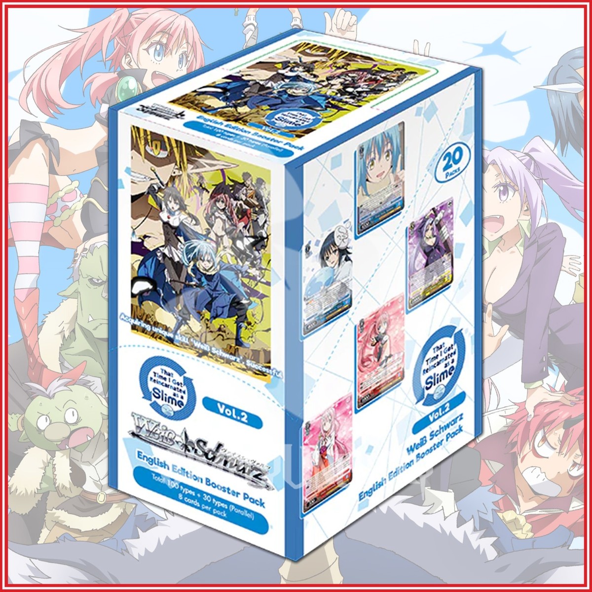 weiss schwarz slime booster box JP | That Time I Got Reincarnated as a This box includes nine randomized cards featuring characters from the popular anime That Time I Got Reincarnated