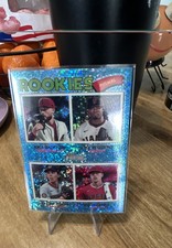 2026 Topps Heritage -Quad Rookies  #393 Chrome Light Blue Sparkle Refractor (RC)
