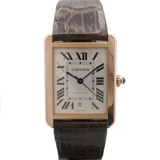 Cartier Tank Solo XL W5200026 Automatic K18PG Date #U298