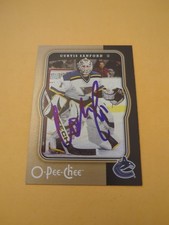 Curtis Sanford Signed St. Louis Blues Card