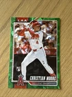 2026 Topps Series 1 Christian Moore RC #147 Green Diamante #74/99 Angels Rookie