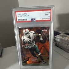 Fleer Ultra 2004 Sean Taylor Rookie #228 PSA Graded Football Card Redskins. rookie card picture