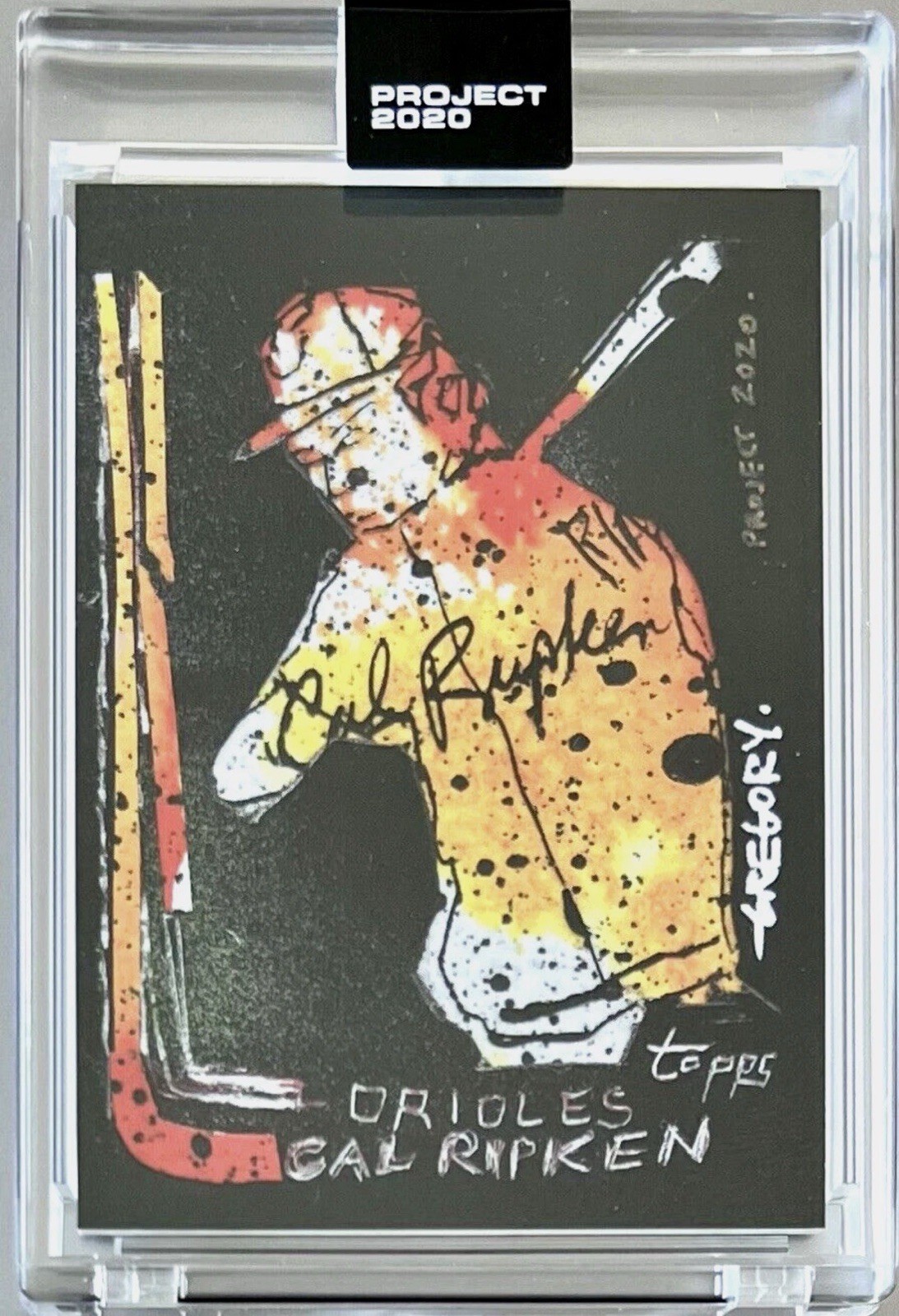 Topps PROJECT 2020 Card 50 - 1982 Cal Ripken Jr. by Gregory Siff Print Run: 2369