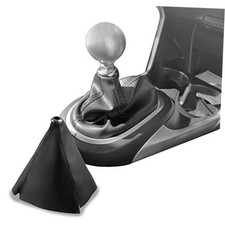 Car Shift Boot Cover Suede Leather Shift Knob Boot Dust Cover Black