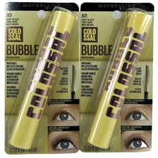 2 - Maybelline Colossal Bubble VERY BLACK Mascara NEW 0.33 fl.oz