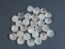 7X7 MM Natural Rose Quartz Round Cabochon Loose Gemstone 28Pcs Lot 40Cts. U971